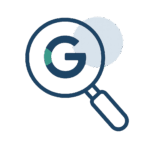 Ein Image was eine Lupe zeigt mit einem G in der Mitte